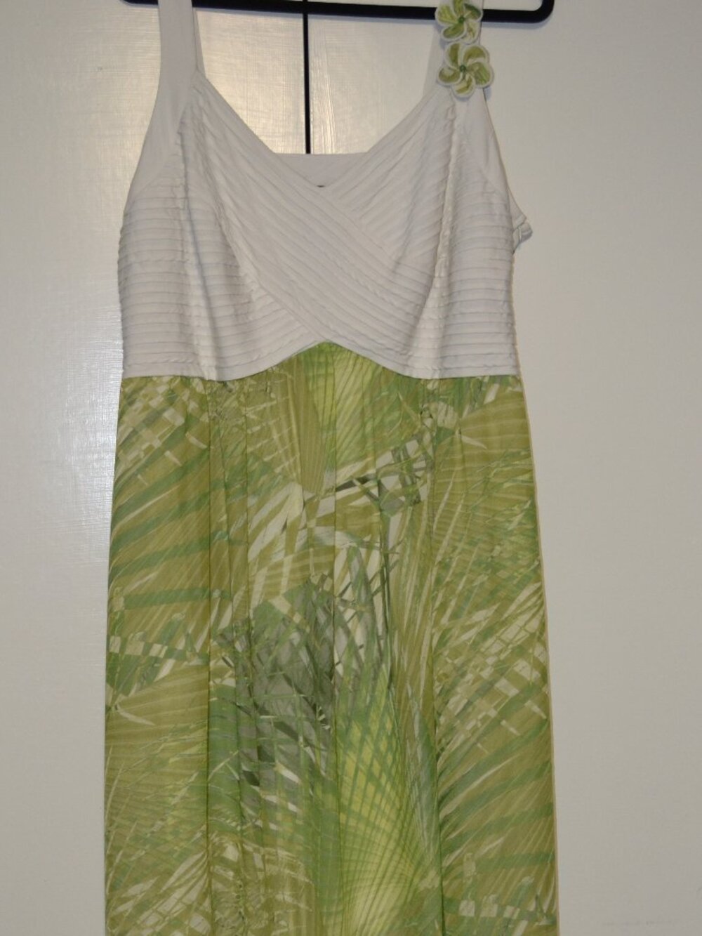 Signature by Robbie Bee Tropical Palm Print Maxi Dress Size 22W Plus Size - Picture 2 of 5